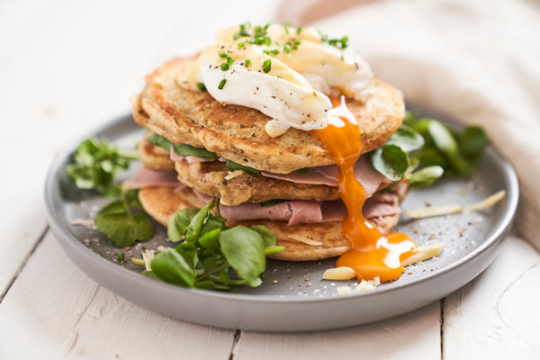 Eggs Benedict Pancakes