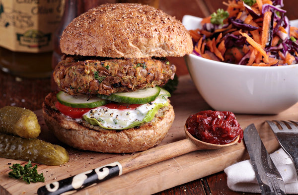 Thai Tuna Burgers with Asian Slaw