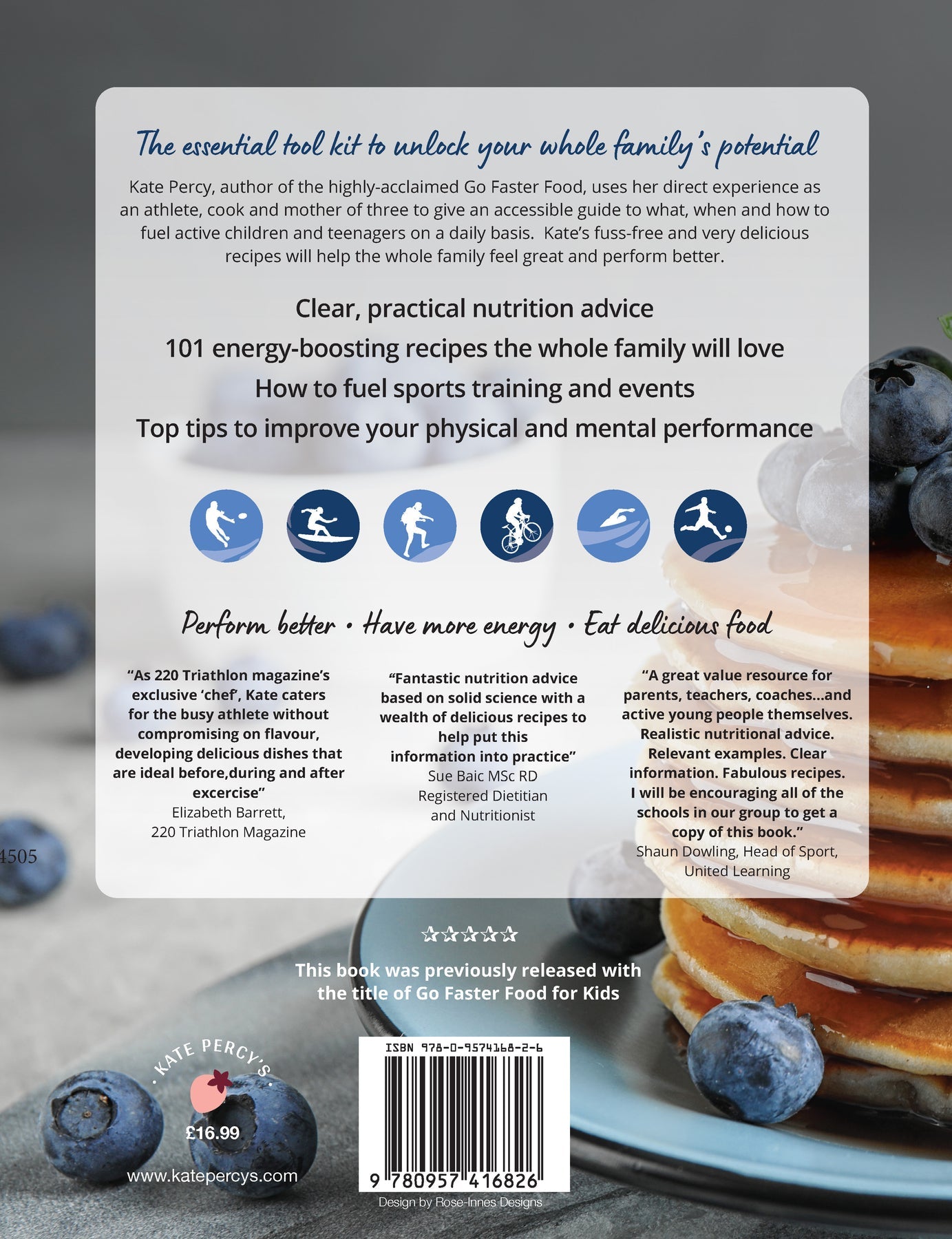 Enerjoy! Bundle for Young Athletes - A Practical Introduction to Sports Nutrition. Live with Kate Percy.  PLUS Go Faster Food for your Active Family