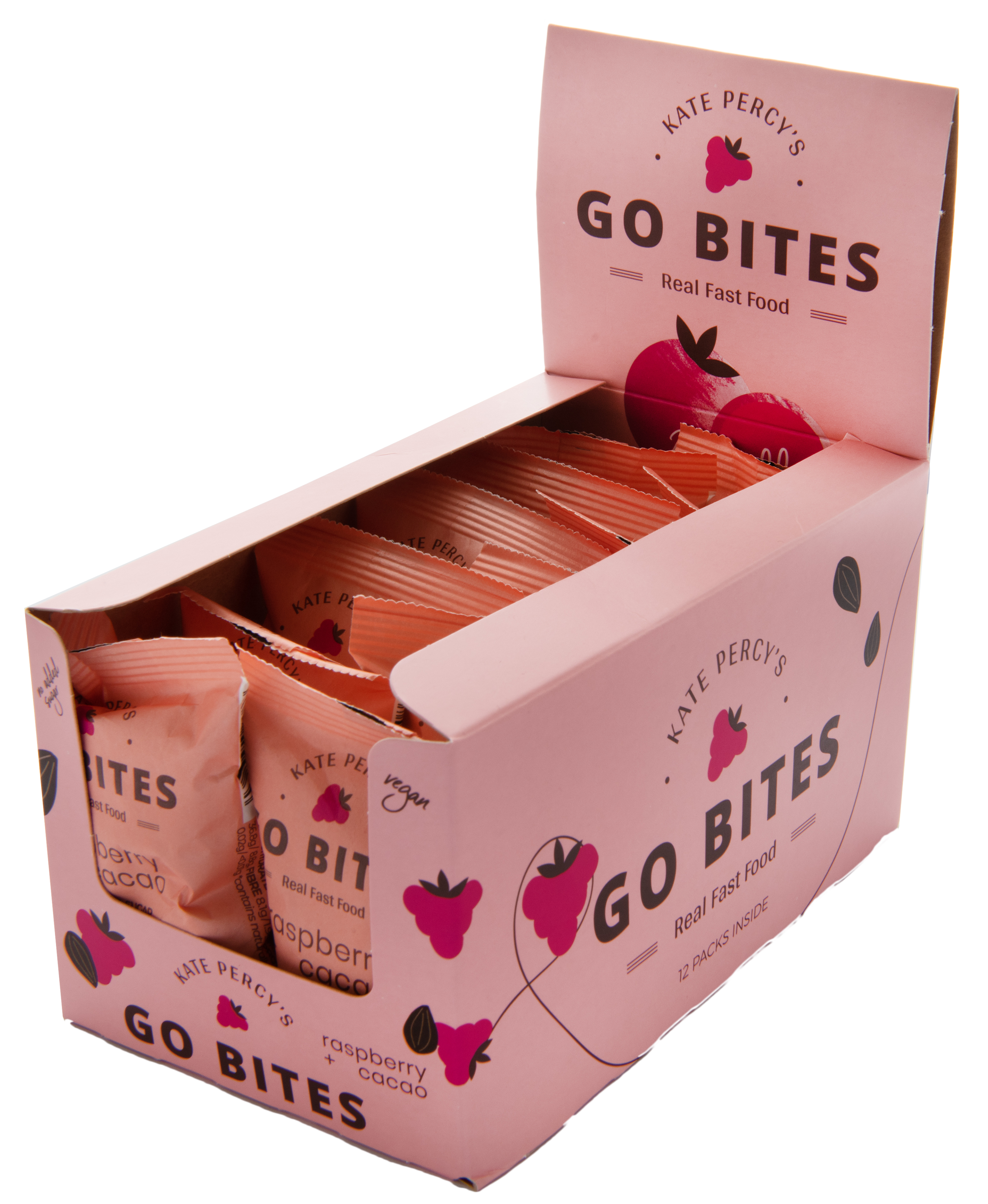 Kate Percy's GO BITES® Raspberry + Cacao
