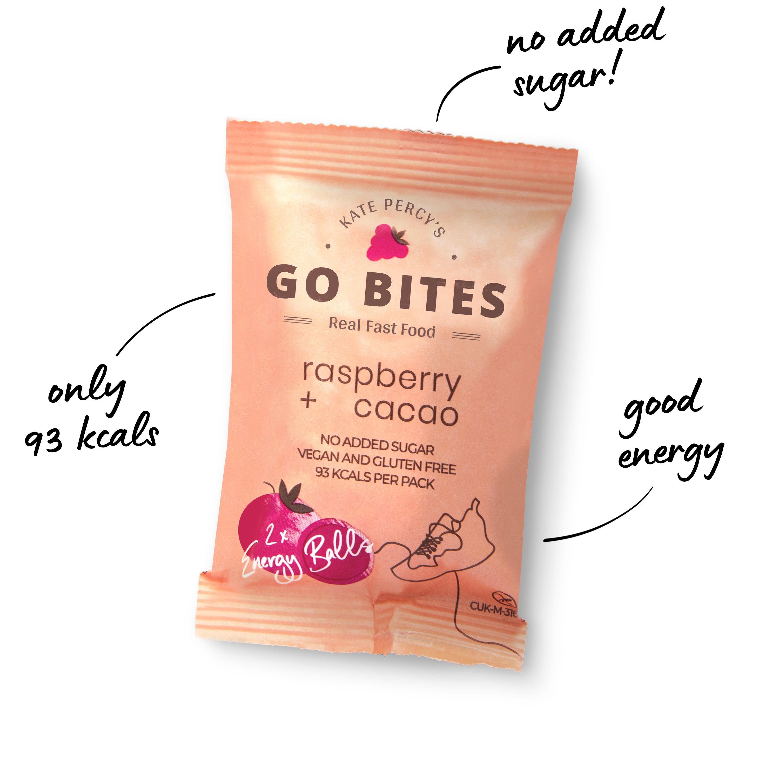 Kate Percy's GO BITES® Raspberry + Cacao
