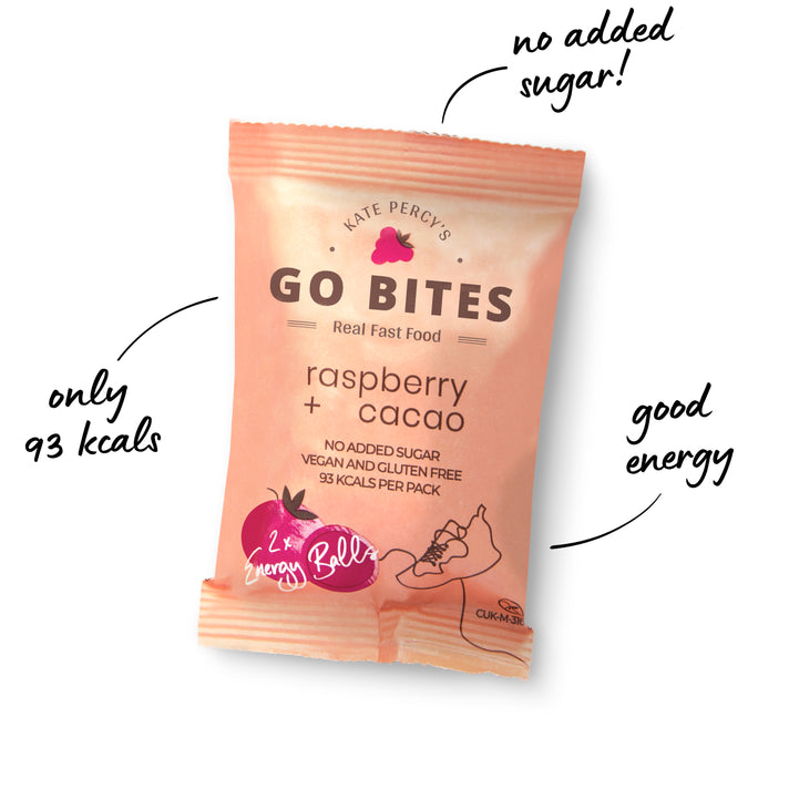 Kate Percy's GO BITES® Raspberry + Cacao