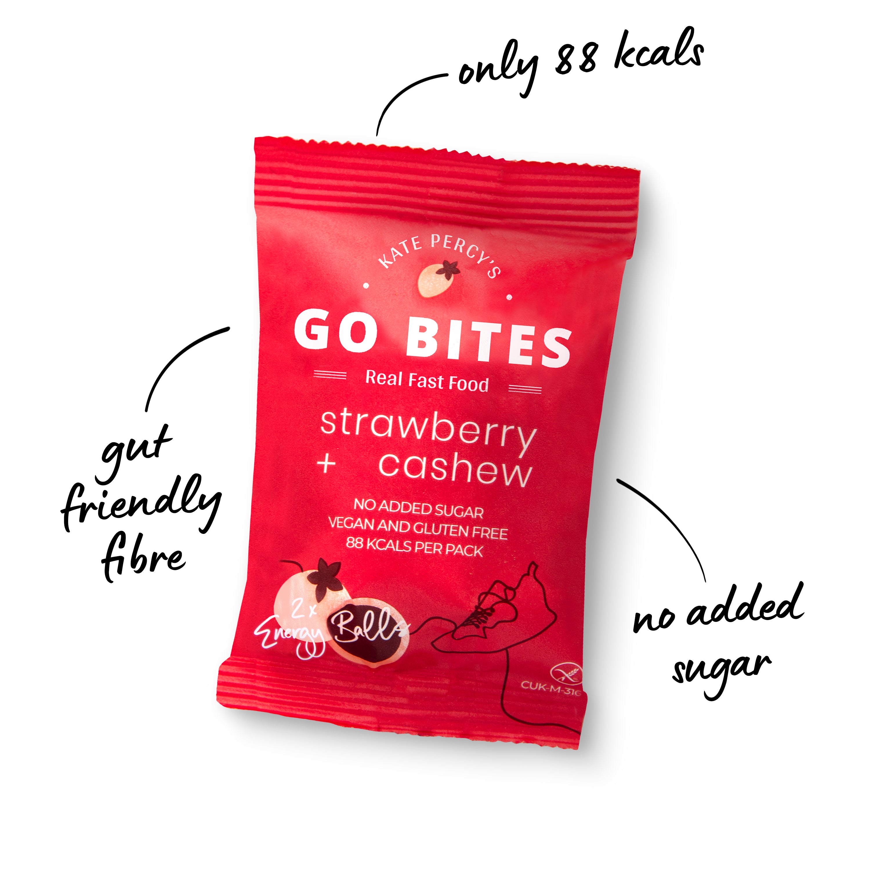 Kate Percy's GO BITES® Strawberry + Cashew